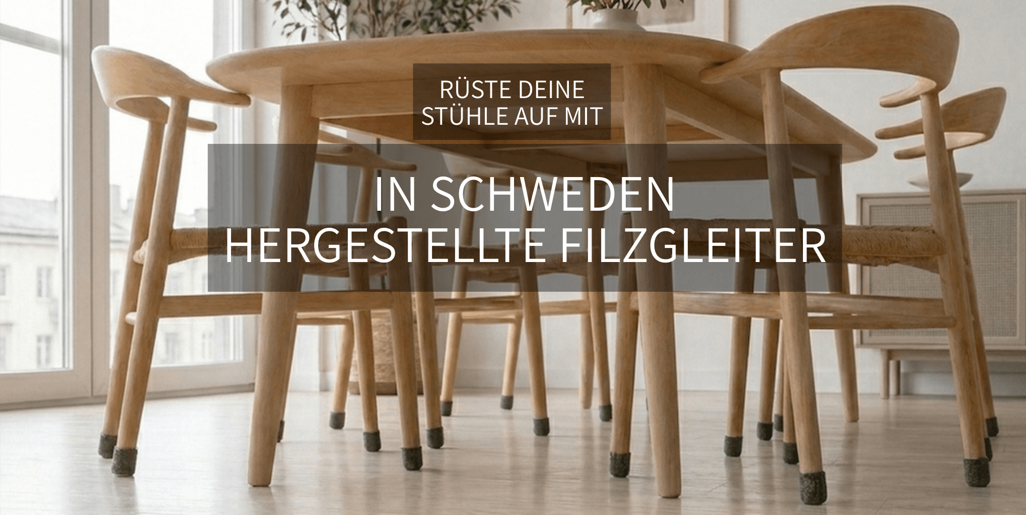 UPGRADE AUF EIN SET SCHWEDISCHE FILZGLEITER 